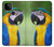 S3888 コンゴウインコの顔の鳥 Macaw Face Bird Google Pixel 5A 5G バックケース、フリップケース・カバー