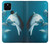 S3878 イルカ Dolphin Google Pixel 5 バックケース、フリップケース・カバー