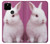 S3870 かわいい赤ちゃんバニー Cute Baby Bunny Google Pixel 4a 5G バックケース、フリップケース・カバー S3870 かわいい赤ちゃんバニー Cute Baby Bunny Google Pixel 4a 5G バックケース、フリップケース・カバー