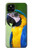 S3888 コンゴウインコの顔の鳥 Macaw Face Bird Google Pixel 4a 5G バックケース、フリップケース・カバー