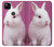 S3870 かわいい赤ちゃんバニー Cute Baby Bunny Google Pixel 4a バックケース、フリップケース・カバー S3870 かわいい赤ちゃんバニー Cute Baby Bunny Google Pixel 4a バックケース、フリップケース・カバー