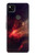 S3897 赤い星雲の宇宙 Red Nebula Space Google Pixel 4a バックケース、フリップケース・カバー