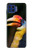 S3876 カラフルなサイチョウ Colorful Hornbill Motorola One 5G バックケース、フリップケース・カバー