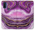 S3896 紫色の大理石の金の筋 Purple Marble Gold Streaks Motorola G Pure バックケース、フリップケース・カバー