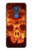 S3881 ファイアスカル Fire Skull Motorola Moto G Play (2021) バックケース、フリップケース・カバー