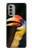 S3876 カラフルなサイチョウ Colorful Hornbill Motorola Moto G51 5G バックケース、フリップケース・カバー