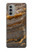 S3886 灰色の大理石の岩 Gray Marble Rock Motorola Moto G51 5G バックケース、フリップケース・カバー