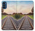 S3866 鉄道直線線路 Railway Straight Train Track Motorola Moto G41 バックケース、フリップケース・カバー