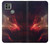 S3897 赤い星雲の宇宙 Red Nebula Space Motorola Moto G9 Power バックケース、フリップケース・カバー