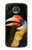 S3876 カラフルなサイチョウ Colorful Hornbill Motorola Moto Z2 Play, Z2 Force バックケース、フリップケース・カバー