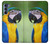S3888 コンゴウインコの顔の鳥 Macaw Face Bird Motorola Edge S30 バックケース、フリップケース・カバー