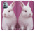 S3870 かわいい赤ちゃんバニー Cute Baby Bunny Nokia G11, G21 バックケース、フリップケース・カバー