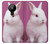 S3870 かわいい赤ちゃんバニー Cute Baby Bunny Nokia 5.3 バックケース、フリップケース・カバー