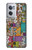 S3879 レトロな音楽の落書き Retro Music Doodle OnePlus Nord CE 2 5G バックケース、フリップケース・カバー