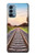 S3866 鉄道直線線路 Railway Straight Train Track OnePlus Nord N200 5G バックケース、フリップケース・カバー