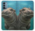 S3871 かわいい赤ちゃんカバ カバ Cute Baby Hippo Hippopotamus OnePlus Nord N200 5G バックケース、フリップケース・カバー