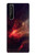 S3897 赤い星雲の宇宙 Red Nebula Space Sony Xperia 1 III バックケース、フリップケース・カバー
