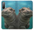 S3871 かわいい赤ちゃんカバ カバ Cute Baby Hippo Hippopotamus Sony Xperia 10 II バックケース、フリップケース・カバー