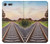 S3866 鉄道直線線路 Railway Straight Train Track Sony Xperia XZ Premium バックケース、フリップケース・カバー