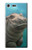 S3871 かわいい赤ちゃんカバ カバ Cute Baby Hippo Hippopotamus Sony Xperia XZ Premium バックケース、フリップケース・カバー