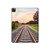 S3866 鉄道直線線路 Railway Straight Train Track iPad Pro 12.9 (2022,2021,2020,2018, 3rd, 4th, 5th, 6th) タブレットケース