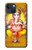 S0896 主ガネシュ・ヒンズー教徒の神 Lord Ganesh Hindu God iPhone 14 バックケース、フリップケース・カバー