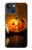 S1083 南瓜 蜘蛛 蝋燭 ハロウィーン Pumpkin Spider Candles Halloween iPhone 14 バックケース、フリップケース・カバー
