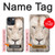 S2399 ホワイトライオンの顔 White Lion Face iPhone 14 バックケース、フリップケース・カバー