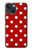 S2951 赤の水玉 Red Polka Dots iPhone 14 バックケース、フリップケース・カバー