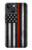 S3472 消防士細い赤線旗 Firefighter Thin Red Line Flag iPhone 14 バックケース、フリップケース・カバー