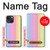 S3849 カラフルな縦の色 Colorful Vertical Colors iPhone 14 バックケース、フリップケース・カバー