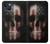 S3850 アメリカの国旗の頭蓋骨 American Flag Skull iPhone 14 バックケース、フリップケース・カバー