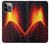 S0745 火山の溶岩 Volcano Lava iPhone 14 Pro バックケース、フリップケース・カバー