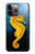 S2444 タツノオトシゴ 深い青色の海 Seahorse Underwater World iPhone 14 Pro バックケース、フリップケース・カバー