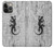 S2446 木材のヤモリ グラフィックプリント Gecko Wood Graphic Printed iPhone 14 Pro バックケース、フリップケース・カバー