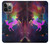 S2486 虹色ユニコーン星雲スペース Rainbow Unicorn Nebula Space iPhone 14 Pro バックケース、フリップケース・カバー