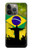 S2981 ブラジルサッカー Brazil Football Soccer Map Flag iPhone 14 Pro バックケース、フリップケース・カバー