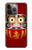S3023 ダルマ Japan Good Luck Daruma Doll iPhone 14 Pro バックケース、フリップケース・カバー