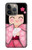 S3042 雛人形 着物桜 Japan Girl Hina Doll Kimono Sakura iPhone 14 Pro バックケース、フリップケース・カバー