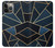 S3479 ネイビーブルーグラフィックアート Navy Blue Graphic Art iPhone 14 Pro バックケース、フリップケース・カバー