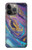 S3676 カラフルな抽象的な大理石の石 Colorful Abstract Marble Stone iPhone 14 Pro バックケース、フリップケース・カバー