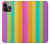S3678 カラフルなレインボーバーティカル Colorful Rainbow Vertical iPhone 14 Pro バックケース、フリップケース・カバー