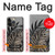 S3692 灰色の黒いヤシの葉 Gray Black Palm Leaves iPhone 14 Pro バックケース、フリップケース・カバー