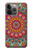 S3694 ヒッピーアートパターン Hippie Art Pattern iPhone 14 Pro バックケース、フリップケース・カバー