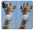 S3806 面白いキリン Funny Giraffe iPhone 14 Pro バックケース、フリップケース・カバー