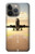 S3837 飛行機離陸日の出 Airplane Take off Sunrise iPhone 14 Pro バックケース、フリップケース・カバー