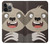 S3855 ナマケモノの顔の漫画 Sloth Face Cartoon iPhone 14 Pro バックケース、フリップケース・カバー