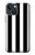 S2297 黒と白の縦縞 Black and White Vertical Stripes iPhone 14 Plus バックケース、フリップケース・カバー