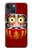 S3023 ダルマ Japan Good Luck Daruma Doll iPhone 14 Plus バックケース、フリップケース・カバー