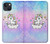 S3256 かわいいユニコーンの漫画 Cute Unicorn Cartoon iPhone 14 Plus バックケース、フリップケース・カバー